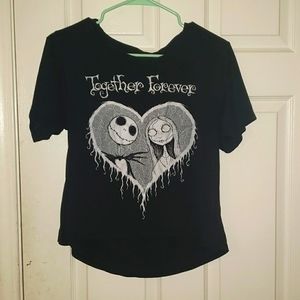 Disney Nightmare Before Christmas Crop Tee